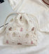Cute Bear Cartoon Drawstring Bags Women Drawstring Packaging Pocket Cosmetic Bag Makeup Bag Large Capacity Coin Purse Coin Pouch